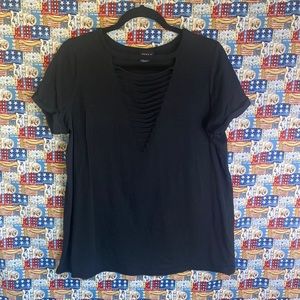 Torrid V-Neck Cutout Tee